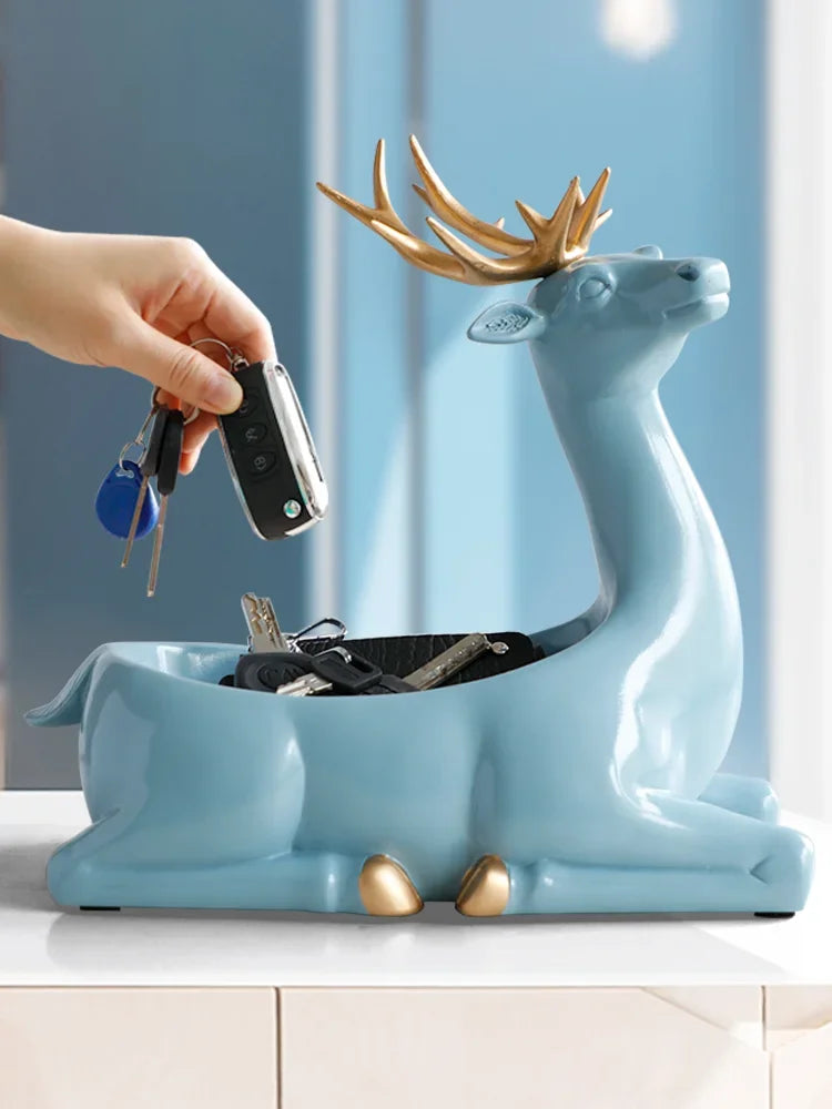 DecorBites™ Elegant Resin Deer Key Storage & Home Decoration Ornaments