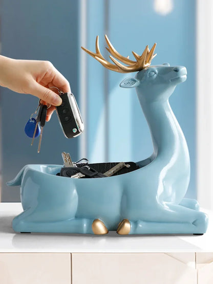DecorBites™ Elegant Resin Deer Key Storage & Home Decoration Ornaments