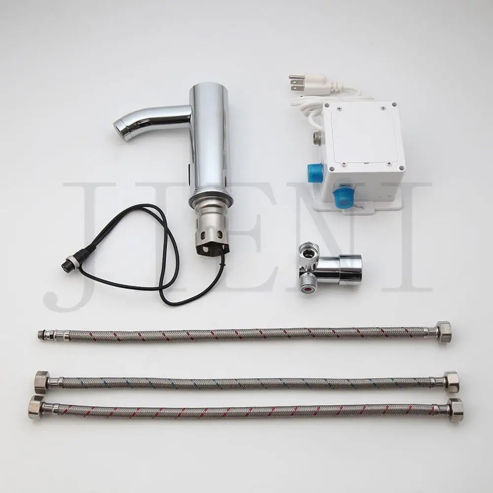 DecorBites™ Automatic Touch Sensor Chrome Basin Faucet, Polished Brass Mixer Tap