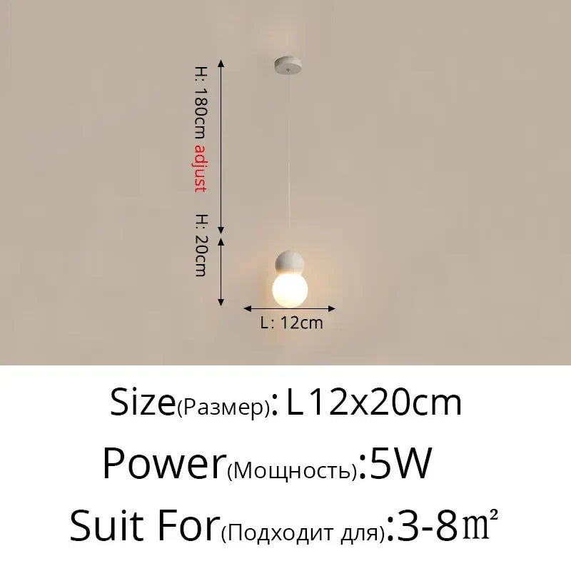 Lámparas colgantes LED geométricas DecorBites™ para sala de estar, dormitorio y cocina; modernas lámparas colgantes decorativas.