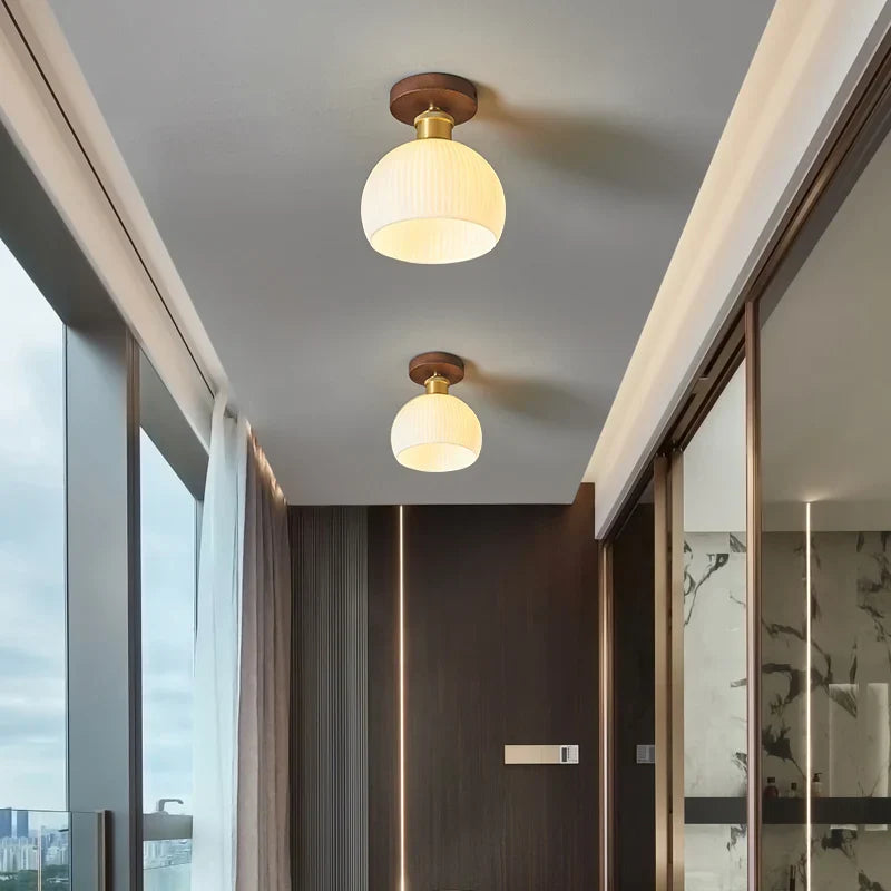 DecorBites™ LED Ceiling Light Modern Style Indoor Lighting Aluminum Glass Nordic Lamp