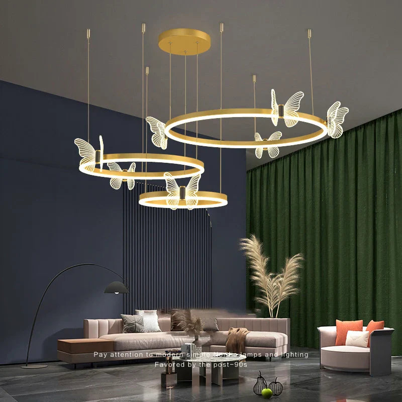 Decorbites™ LED-Schmetterlings-Kronleuchter als Hängeleuchte für das moderne Wohnzimmer