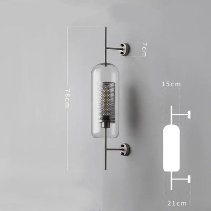 DecorBites™ Industrial Wind Grid Wall Lamp for Living Room, Bedroom, Restaurant, Study, Loft