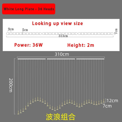 ثريا السقف البسيطة من DecorBites™ 2024 بتصميم نورديك - ديكور إضاءة عصري لغرفة المعيشة