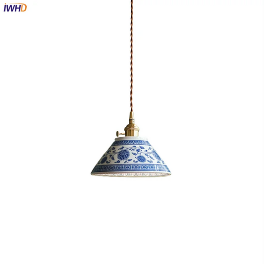DecorBites™ Ceramic LED Pendant Lamp for Home Decor Vintage Pendant Light Din Living Room