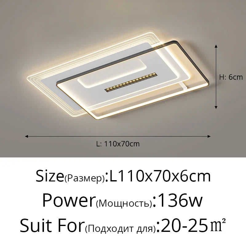 DecorBites™ LED Ceiling Lights Techo for Living Room Study Dining Kitchen Decor