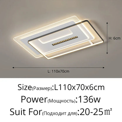 DecorBites™ LED Ceiling Lights Techo for Living Room Study Dining Kitchen Decor