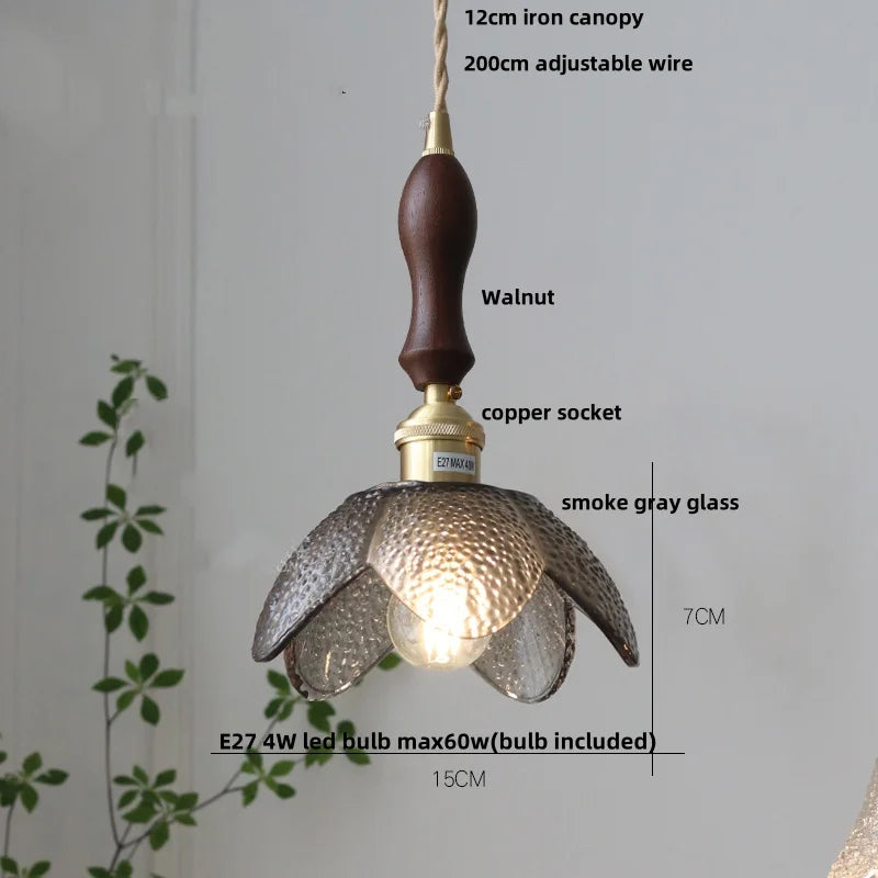 DecorBites™ Clear Glass LED Pendant Lamp for Dining Coffee Restaurantr Aisle - Modern Nordic Design