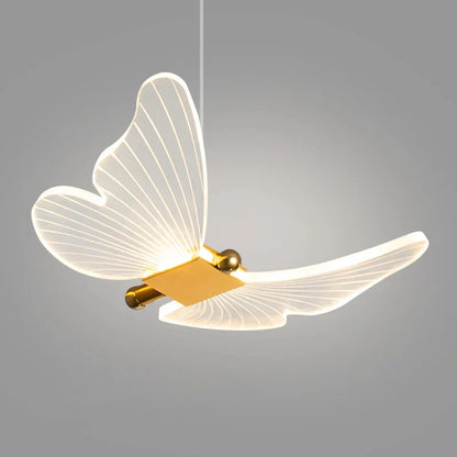 DecorBites™ Golden Butterfly LED Chandelier: Modern Nordic Stylish Interior Lighting for Living Room, Bedroom & Kitchen.