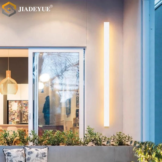 DecorBites™ LED Waterproof Garden Wall Lamp, White Strip, Outdoor IP65 Lighting