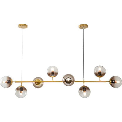 Lámpara de techo colgante de bola de cristal DecorBites™: Iluminación moderna de arte nórdico para comedor y loft