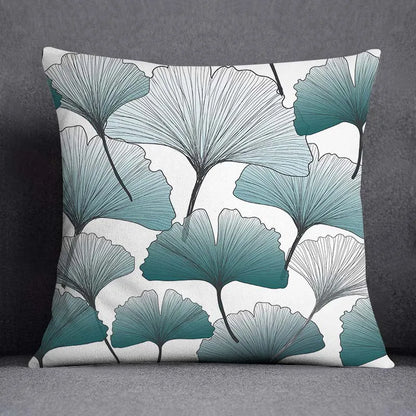 DecorBites™ Leaf Pattern Pillowcase: Nordic Style Sofa Cushion Cover for Home Decor & Bedding