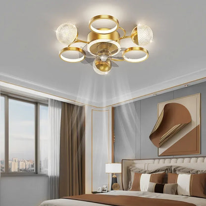 DecorBites™ LED Ceiling Fans with Lights Remote Control for Indoor Lighting