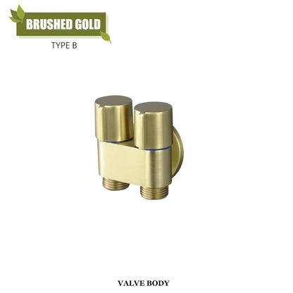 DecorBites™ Brass Bidet Faucet Set for Wall Mounted Toilet - Dual Purpose Bathroom Sprayer