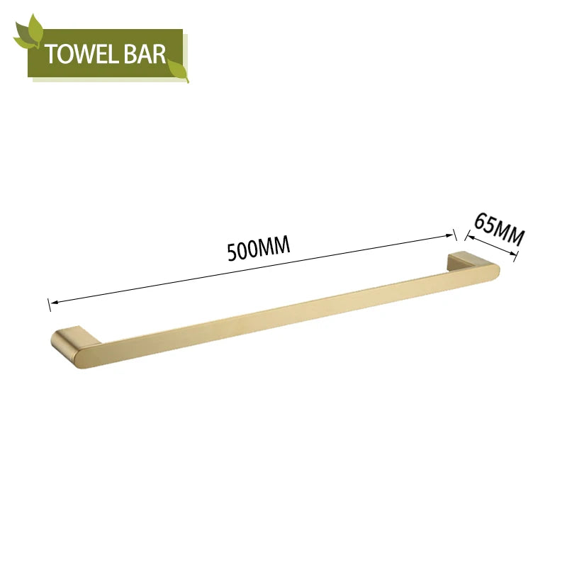 DecorBites™ Bathroom Accessories Set: Towel Strip, Track, Holder, Rack, Hook, Dish, Toilet