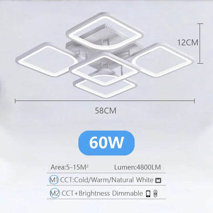 Lámpara de techo LED DecorBites™ con luz regulable para decoración del hogar