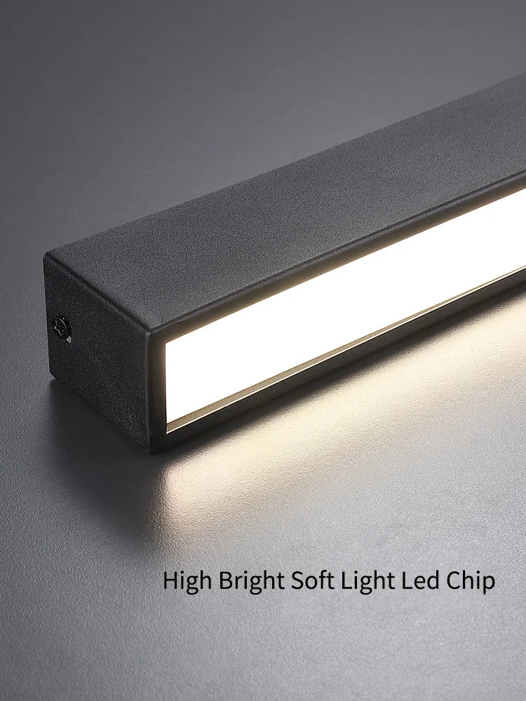 White LED Ceiling Light L150cm Dimmable Remote