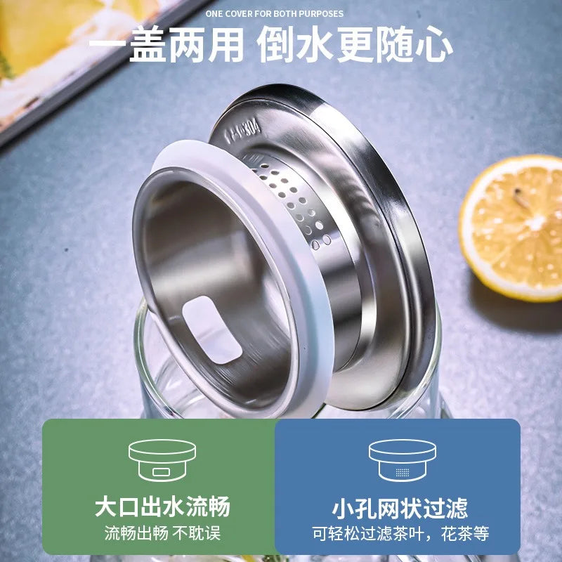 Heat-Resistant Glass Water Jar