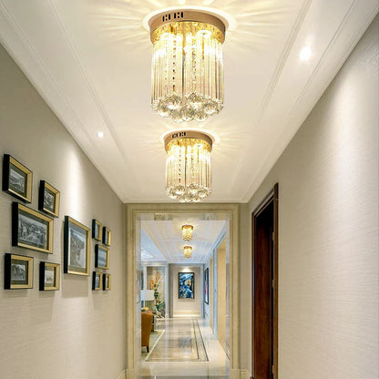 DecorBites™ Elegant Crystal Ceiling Light for Entryway, Stairs, and Hallway