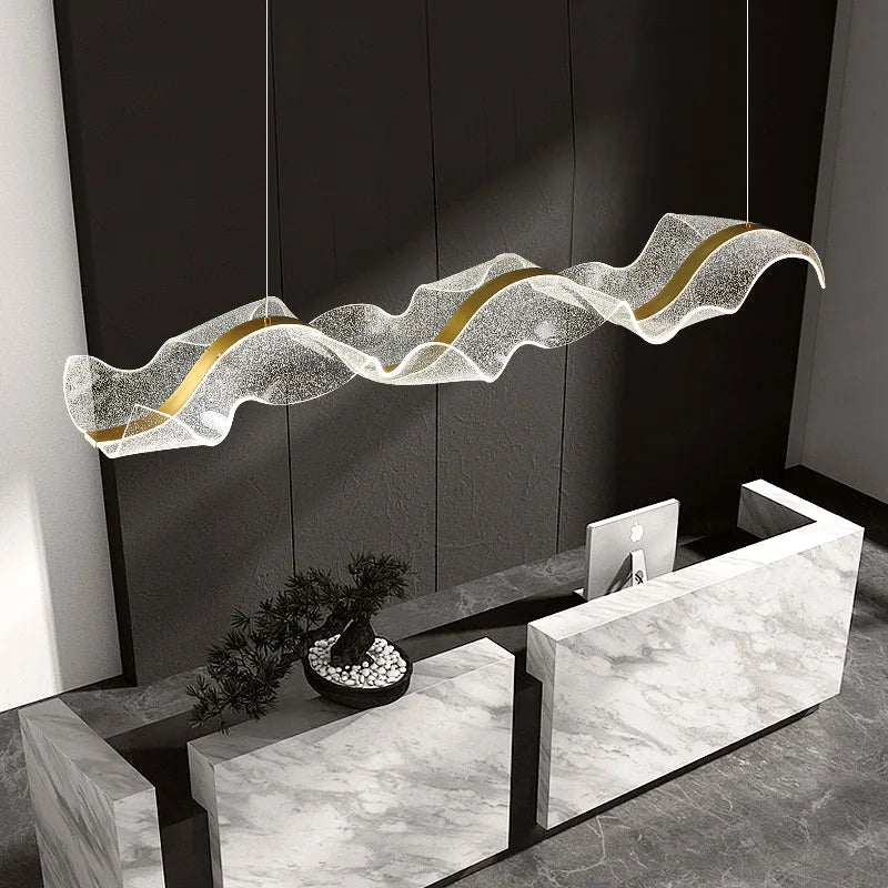 Acrylic Adjustable Dining Chandelier