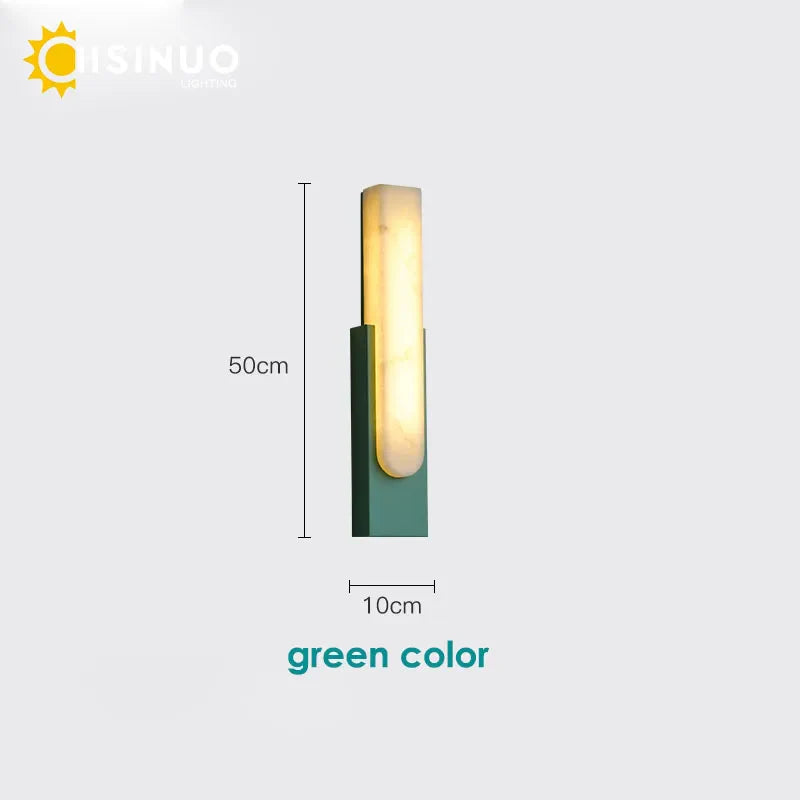 ديكوربايتس™ 19.6 بوصة مصباح حائط رخامي LED - إضاءة داخلية عصرية بجانب السرير لغرفة المعيشة