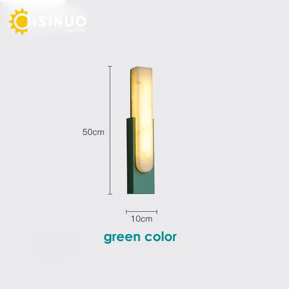 ديكوربايتس™ 19.6 بوصة مصباح حائط رخامي LED - إضاءة داخلية عصرية بجانب السرير لغرفة المعيشة