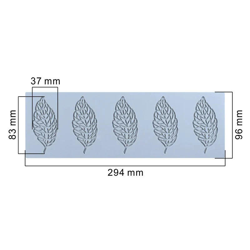 DecorBites™ Coral Branch Leaf Silicone Mold for Cake Chocolate Baking Decoration