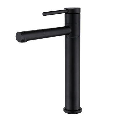 صنبور حوض دوار 360 من DecorBites™ مثبت على سطح السفينة بمقبض واحد