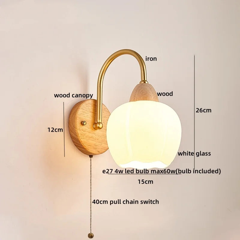 DecorBites™ LED Wall Lamps: Nordic Modern Design for Home Decor, Living Room, Bar, Stair - Pull Chain Switch