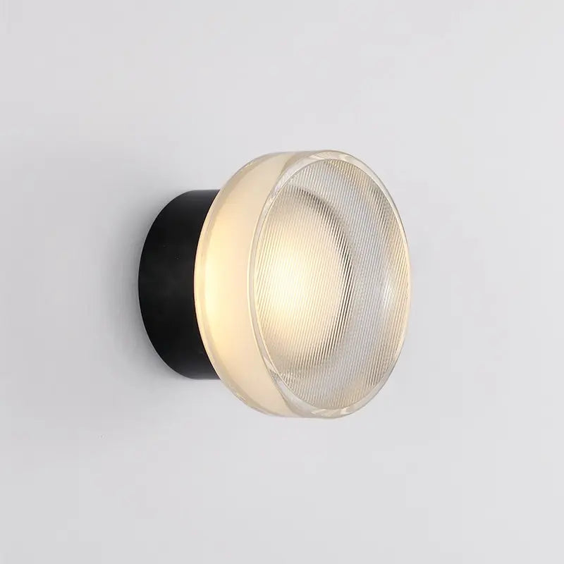 DecorBites™ Elegant Glass LED Wall Sconce for Luxury Lighting in Bedroom and Aisle