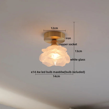 DecorBites™ Glass LED Ceiling Light for Corridor Balcony Modern Indoor Lighting