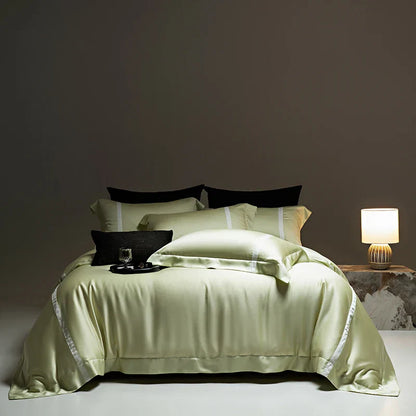 Decobites Luxury Eucalyptus Lyocell Bedding Set: Duvet Cover, Bed Sheet, Pillowcases