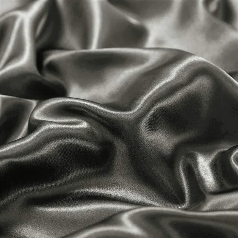 Decobites Satin Duvet Cover Set: Luxurious Silky Bedding for Queen/King/Twin - Soft & Skin-friendly