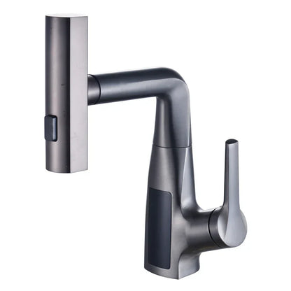 DecorBites™ Digital Display Waterfall Basin Faucet Cold Hot Mixer Rotating Sink Tap