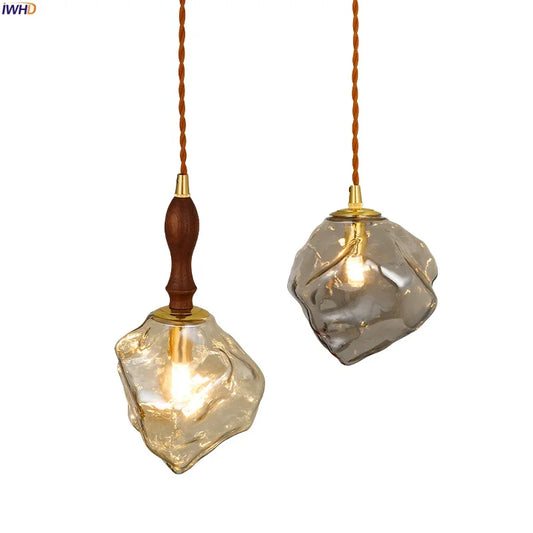 DecorBites™ Lava Glass LED Pendant Lamp: Vintage Hanging Light for Bedroom, Living Room, Dining Room