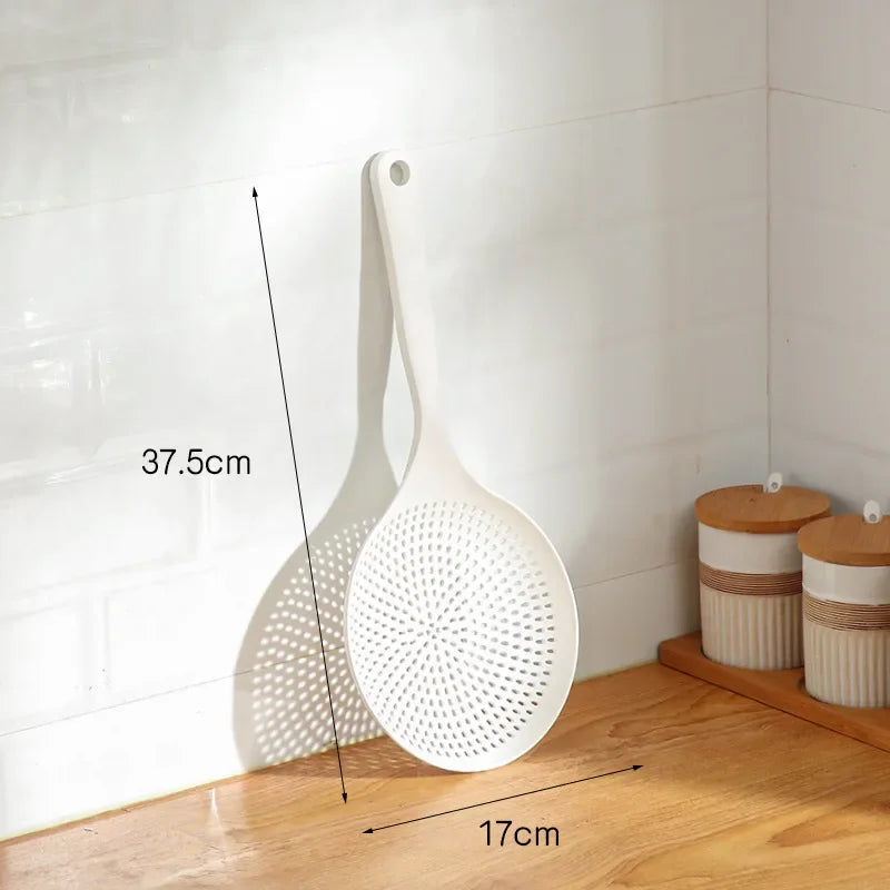 DecorBites™ Kitchen Set: Colander, Noodle Spoon, Long Handle Spoon, Non-Stick Pan - 4pcs