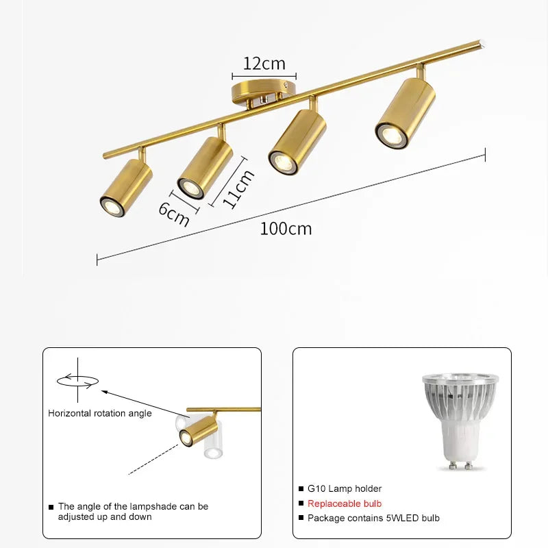 Adjustable LED Ceiling Chandelier