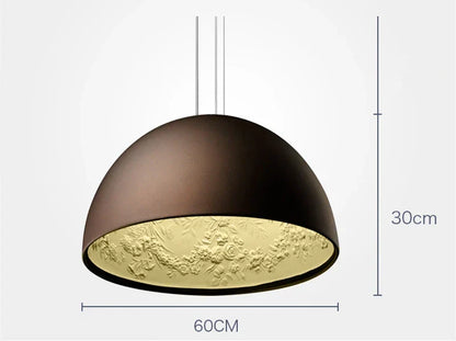 DecorBites™ 3D Sky Garden Resin Chandelier with LED Lights in Black, White, Golden, and Coffee Colors