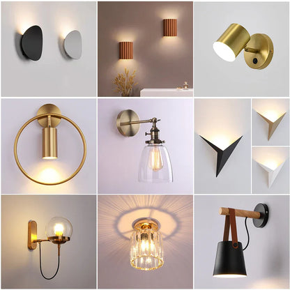 DecorBites™ LED Indoor Wall Lamps for Home Decor, Living Room, Bedroom, and Bedside Lighting