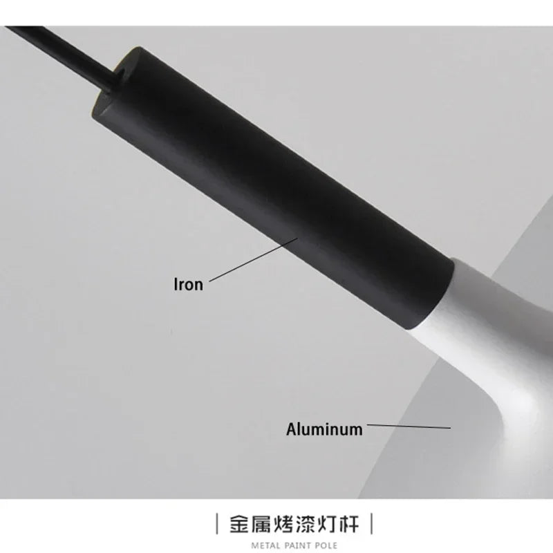 Lámparas colgantes LED OVNI DecorBites™: Lámparas redondas nórdicas de aluminio para decoración del hogar e iluminación interior.