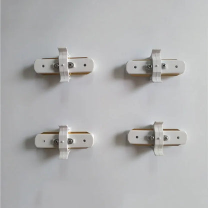 DecorBites™ Ceiling Track Rail Connector Set: Black/White, Straight/Cross, 0.5m/1m, 2-Wire