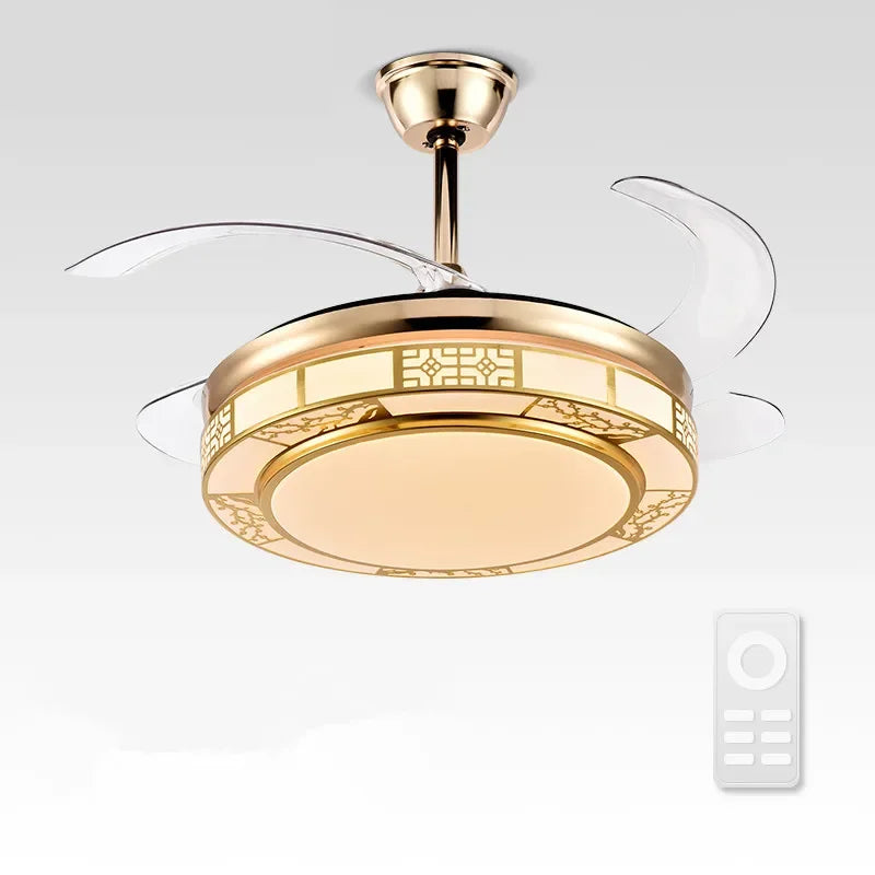 DecorBites™ 42" Acrylic LED Ceiling Fan Light with Remote Control - Dimmable