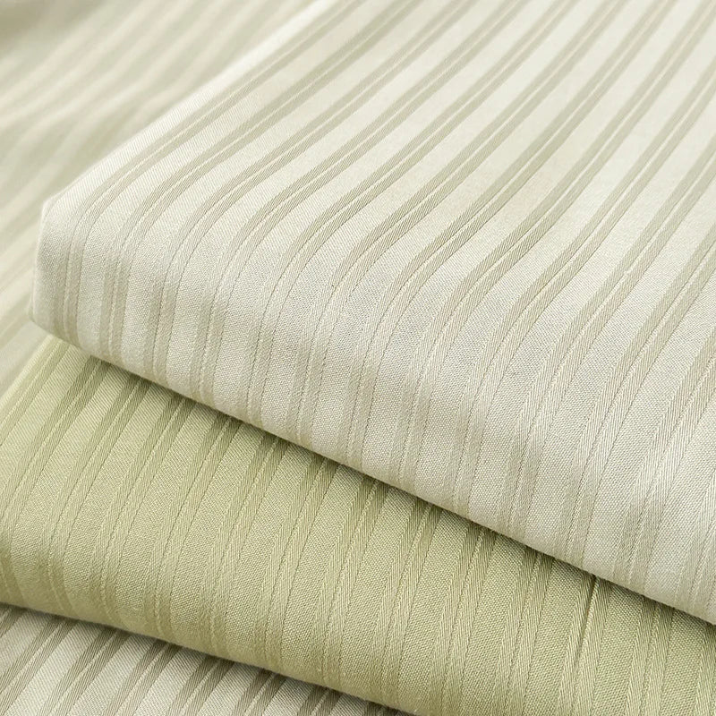 Decorbites™ Luxus-Baumwoll-Satin-Streifen-Bettwäsche-Set mit 2 Kissenbezügen
