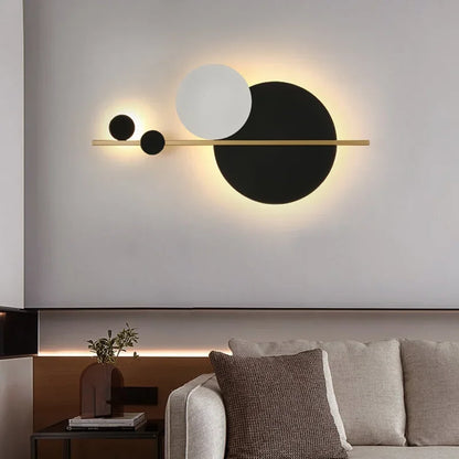 DecorBites™ LED Wall Lamp Modern Nordic Minimalist Black White Bedroom Living Room