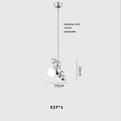DecorBites™ Designer Molecule Chandelier: LED Dimmable Chrome Gold Lighting 2025 Trend
