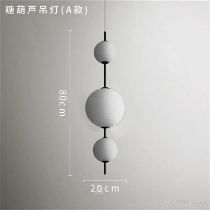 DecorBites™ Gourd Pendant Light: Modern Glass Decor for Restaurant, Bedroom, Kitchen, Dining Room