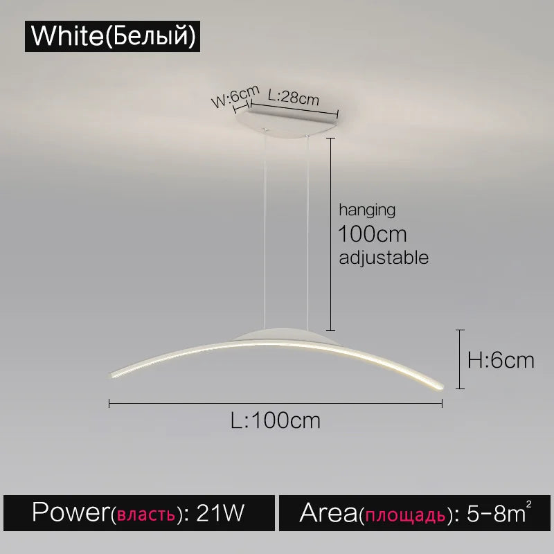 ثريا DecorBites™ Black Line: تصميم صالون أنيق، إضاءة فاخرة للمنزل والمطعم