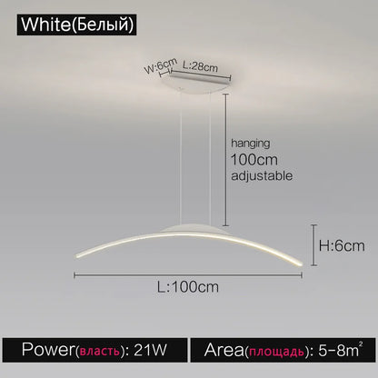 ثريا DecorBites™ Black Line: تصميم صالون أنيق، إضاءة فاخرة للمنزل والمطعم