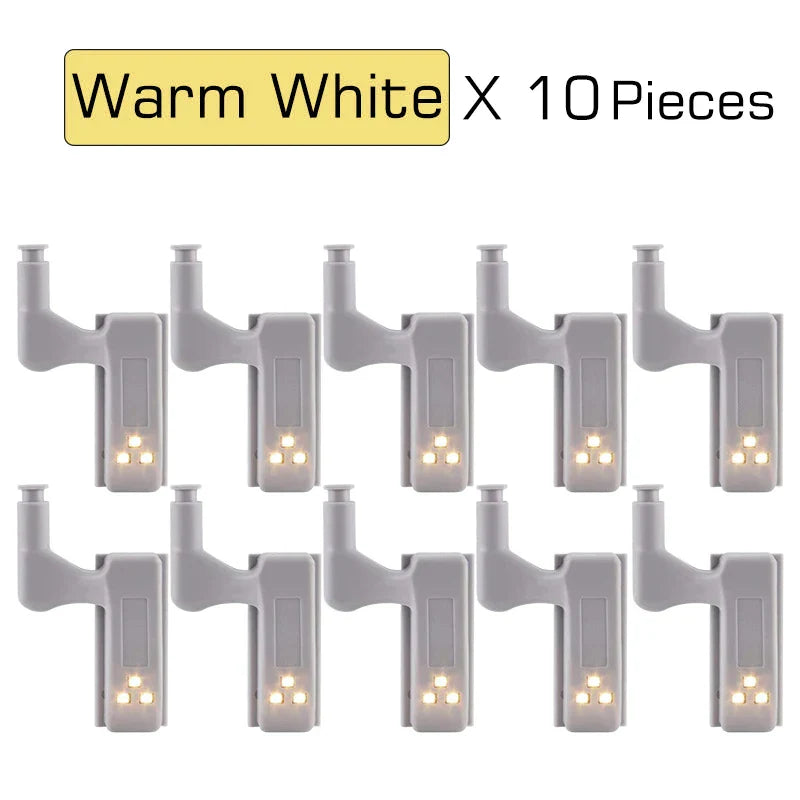 Luces LED DecorBites™ para armarios (paquete de 10) con sensor interno para vestidor o lámpara de noche de dormitorio