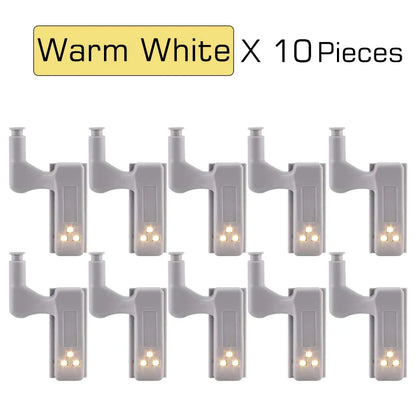 Luces LED DecorBites™ para armarios (paquete de 10) con sensor interno para vestidor o lámpara de noche de dormitorio